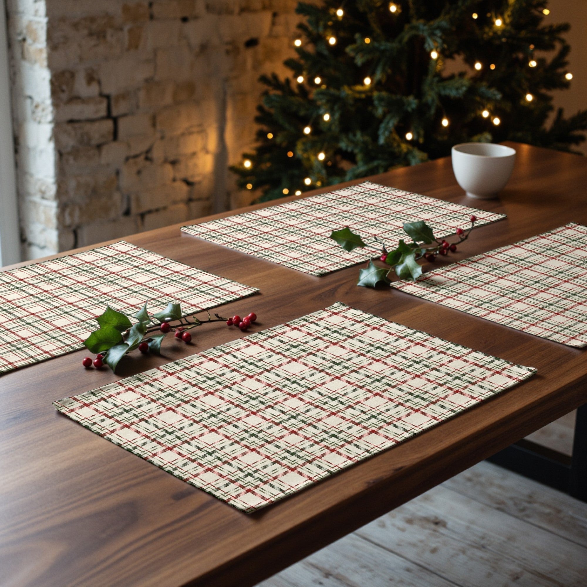 Mantel individual antimanchas pack 2 unidades Christmas Wish 12 1225