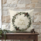 Funda de cojín 100% algodón Christmas Muérdago A 50x50 cm