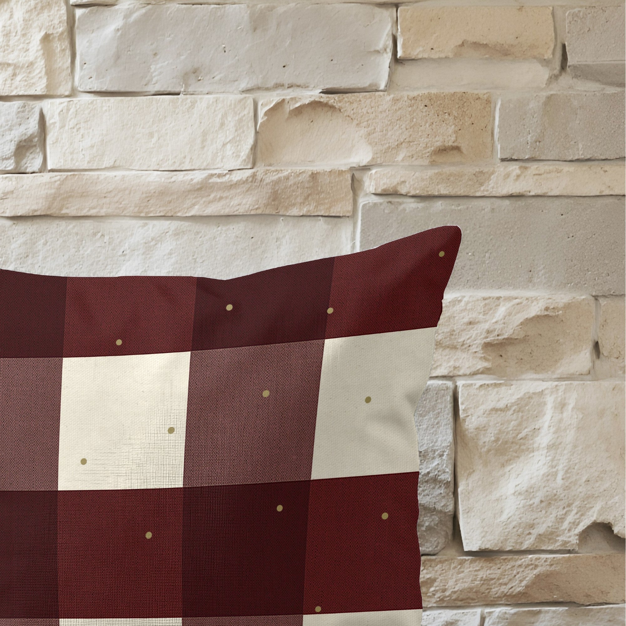 Funda de cojín 100% algodón Christmas Muérdago B 50x50 cm