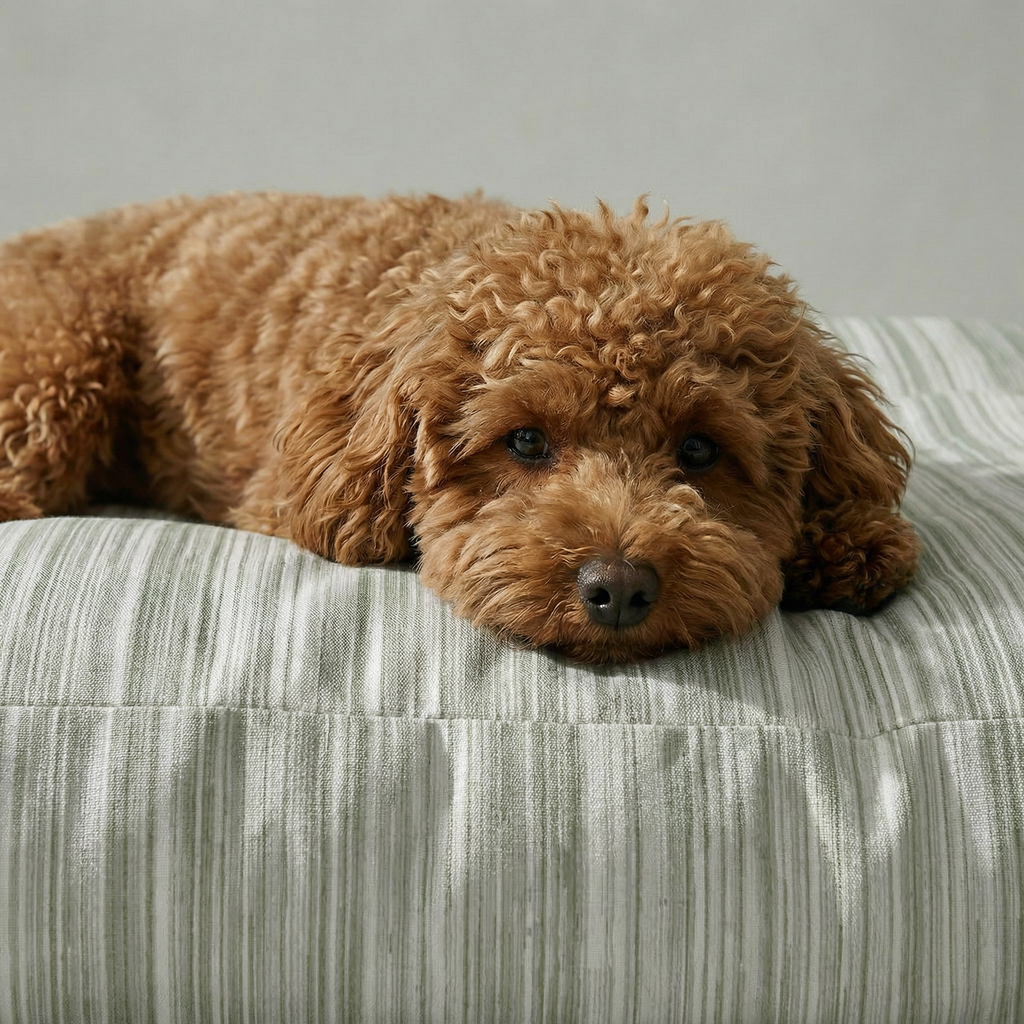 Cama para mascotas gruesa y acolchada antimanchas Lluc Verde