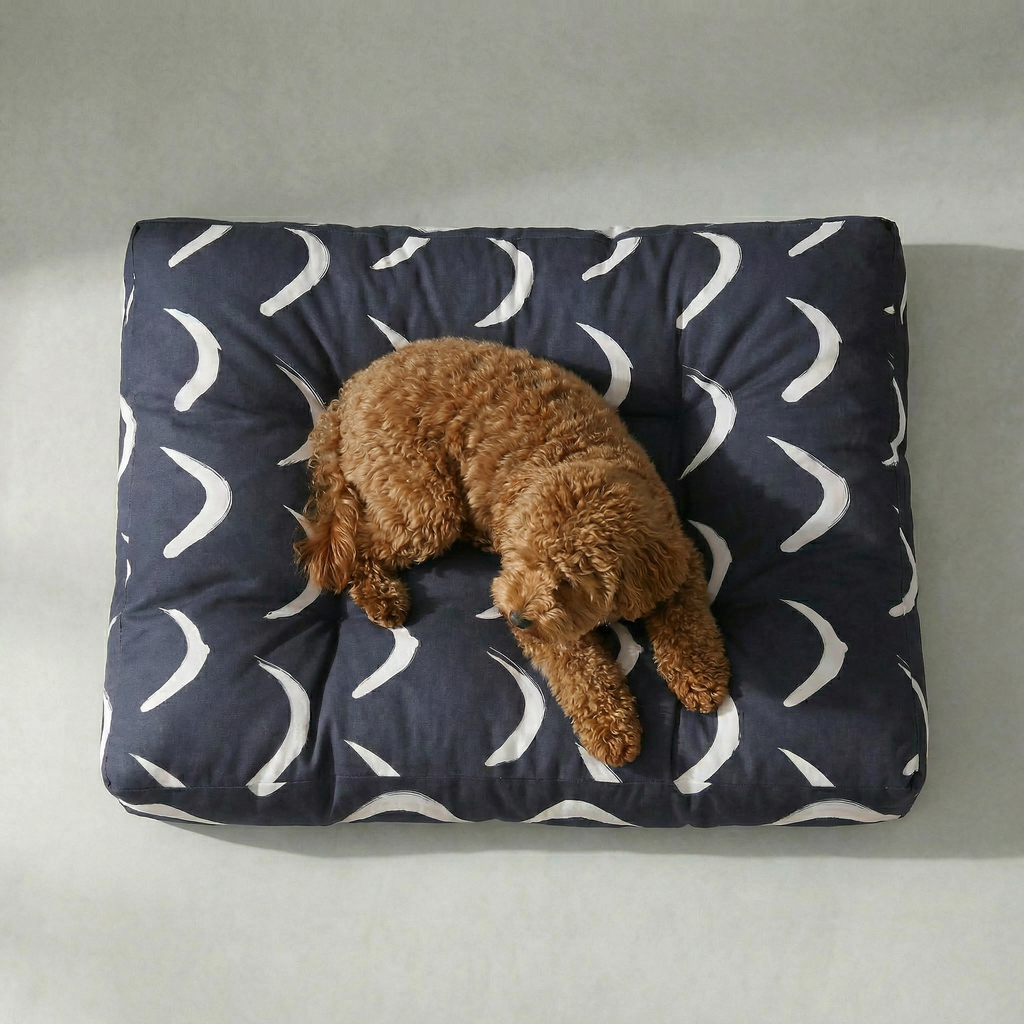 Cama para mascotas gruesa y acolchada antimanchas Calella Azul
