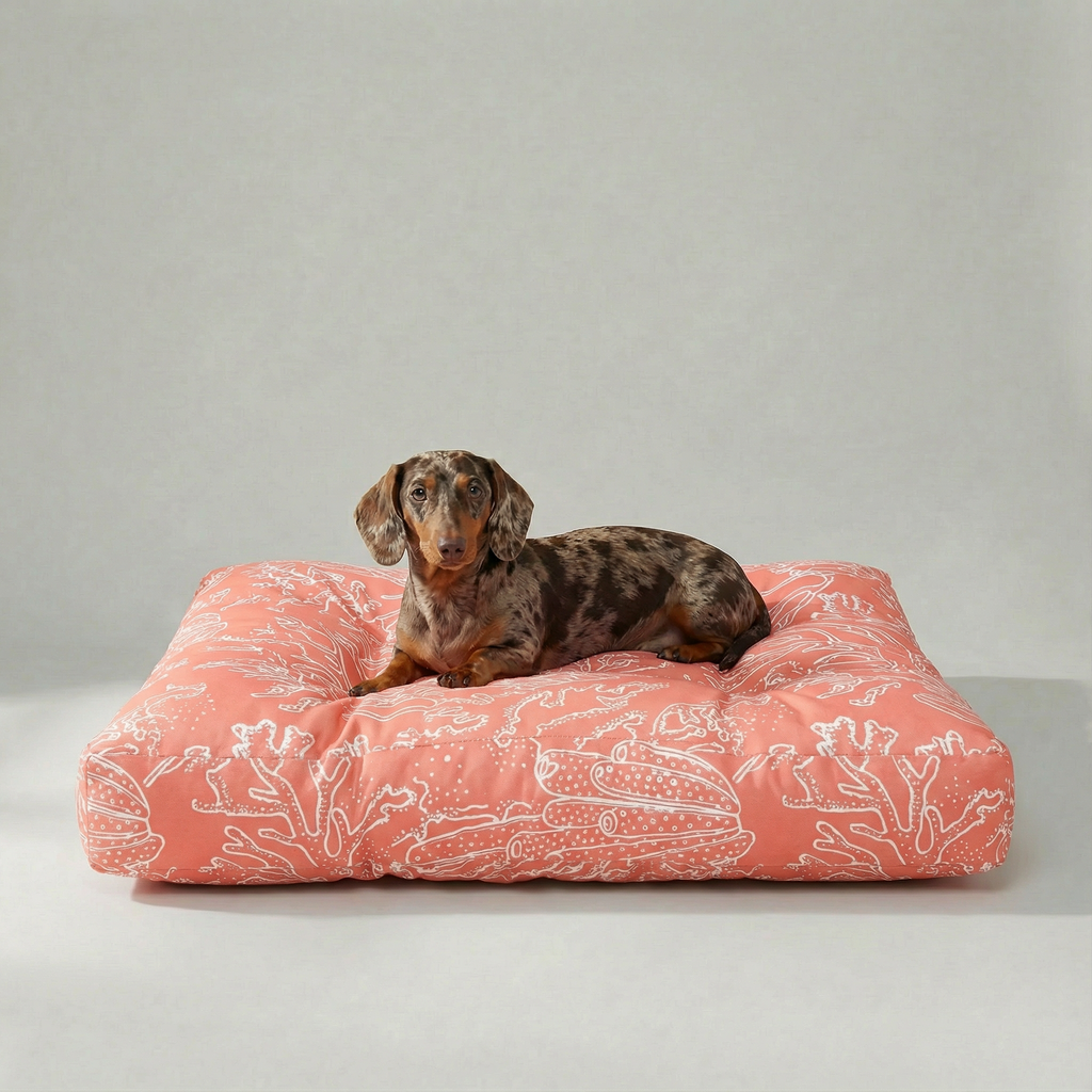 Cama para mascotas gruesa y acolchada antimanchas Estarit Coral