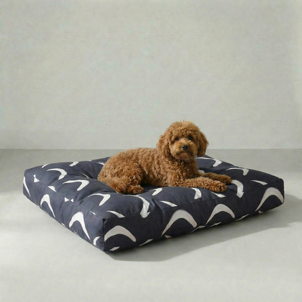 Cama para mascotas gruesa y acolchada antimanchas Calella Azul