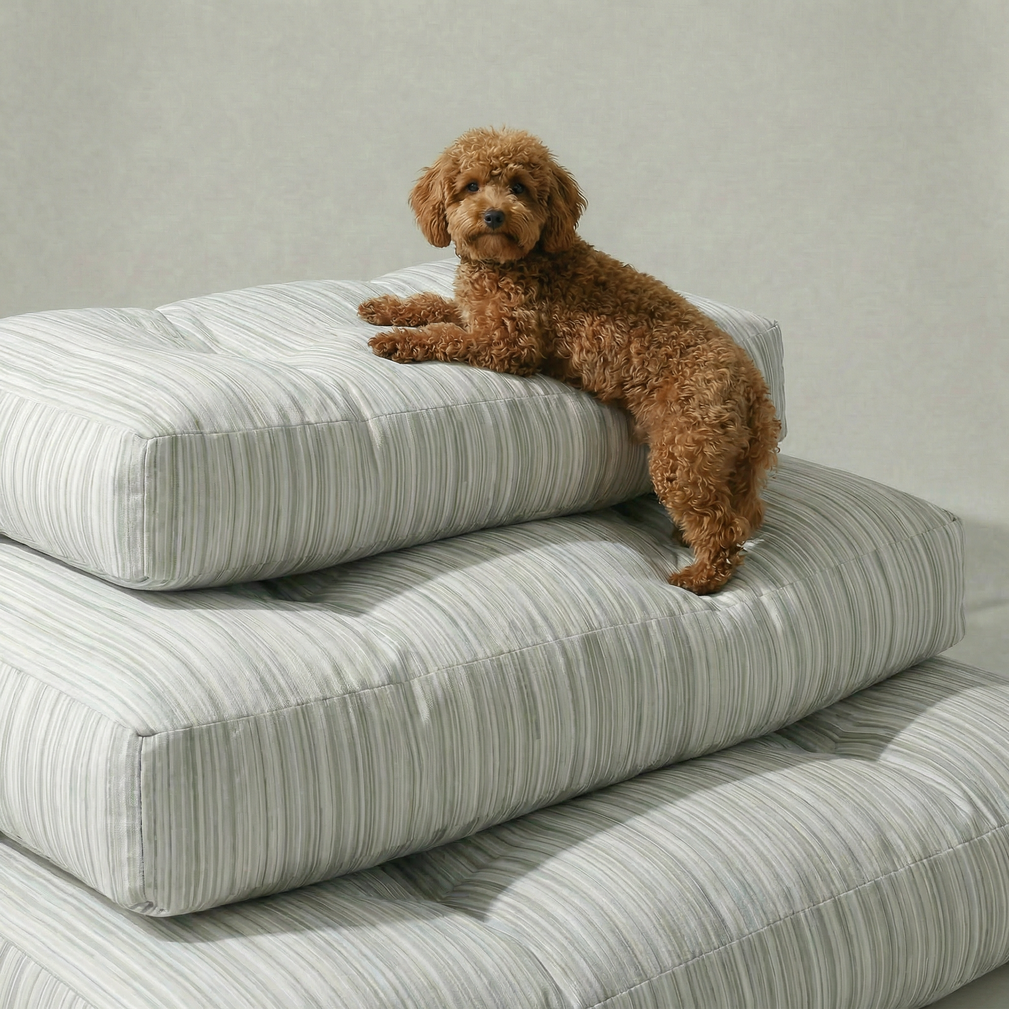 Cama para mascotas gruesa y acolchada antimanchas Lluc Verde