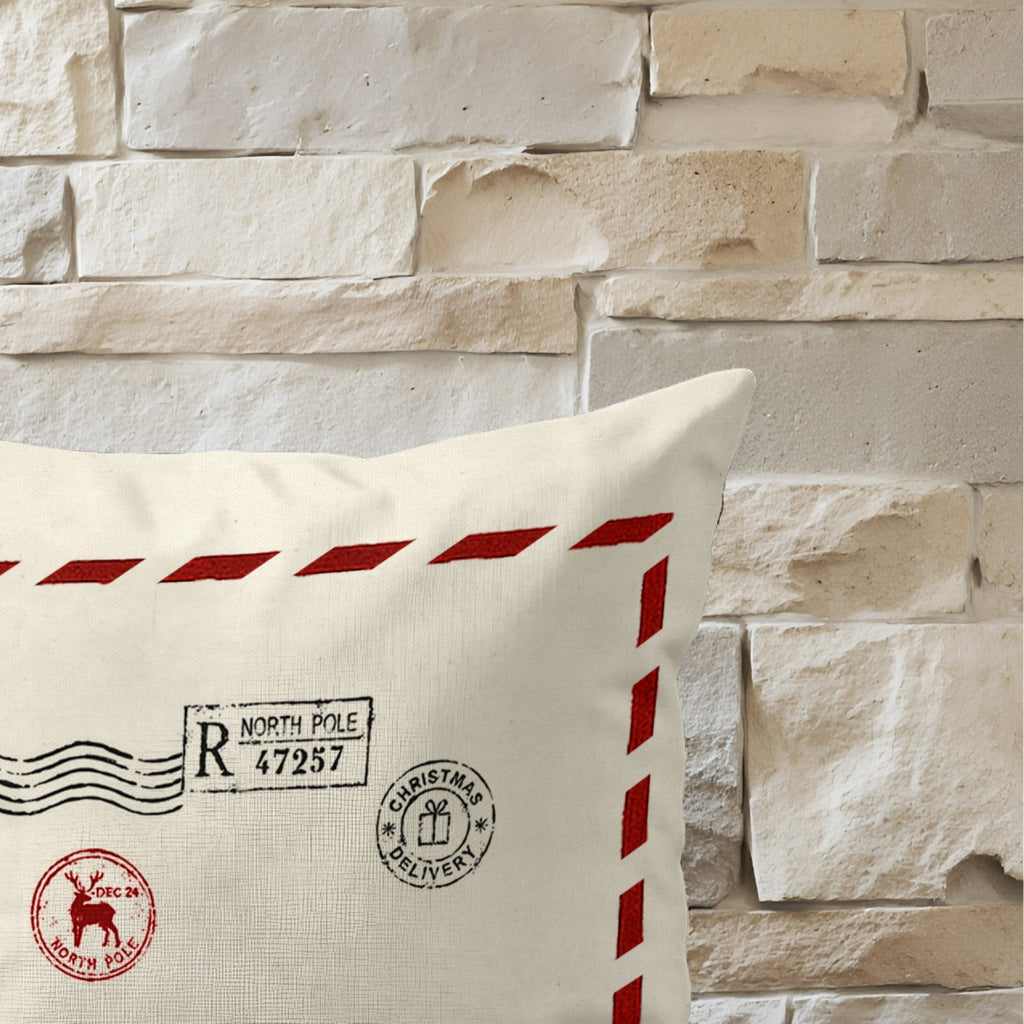 Funda de cojín 100% algodón Dear Santa Claus C 30x50 cm