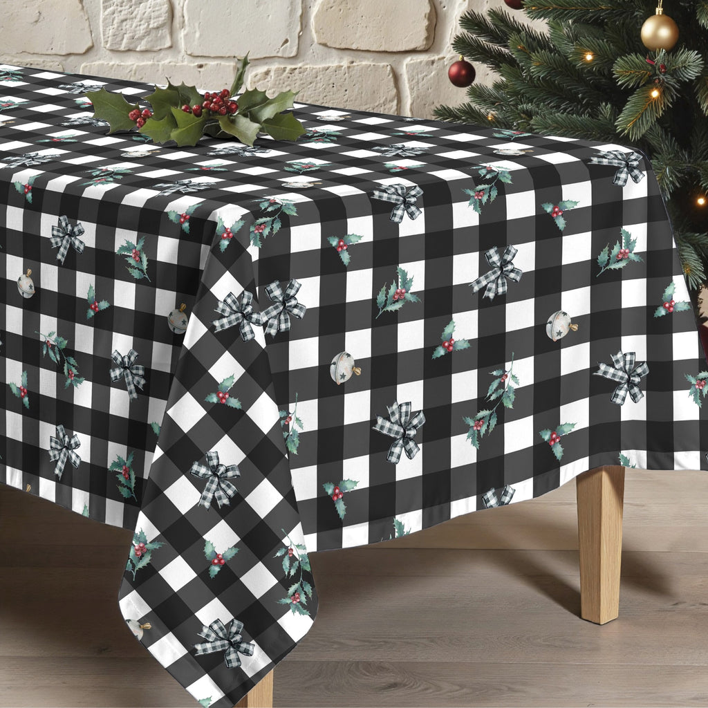 Elegant Christmas stain-resistant tablecloth 1