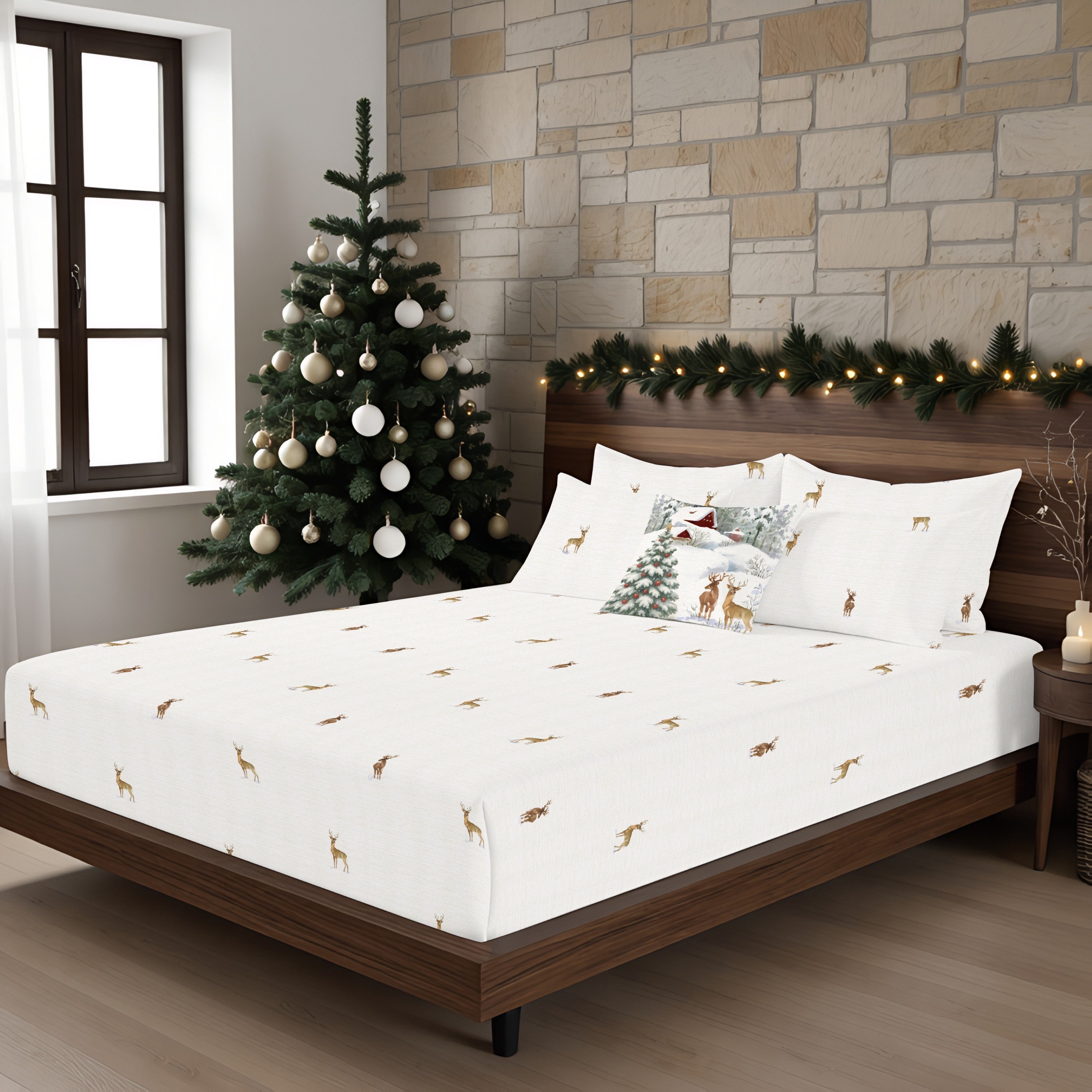 Bajera Forest Ciervo 100% algodón