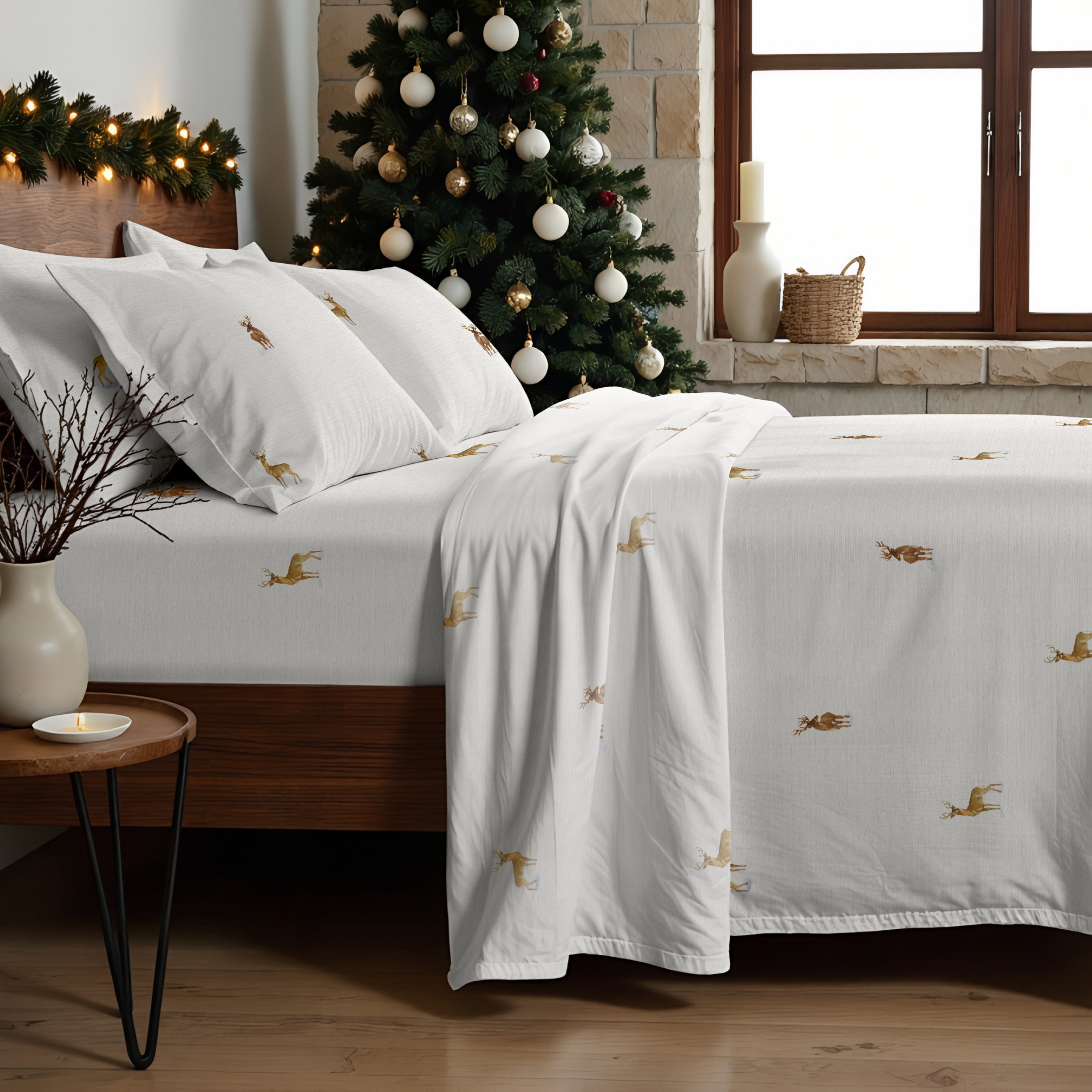 Juego de sábanas Forest Ciervo 100% algodón