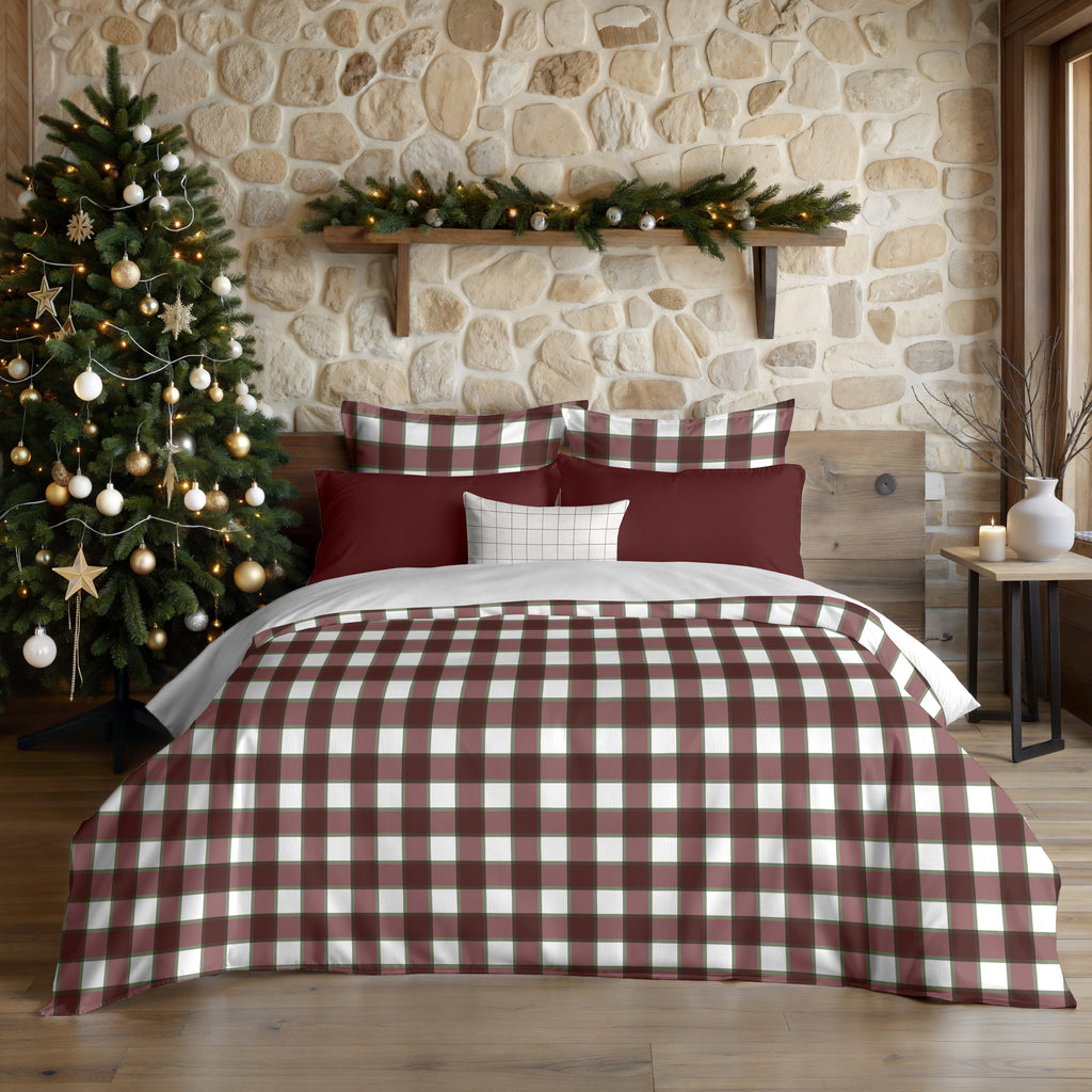 Funda nórdica con clicks Vichy Grande 100% algodón