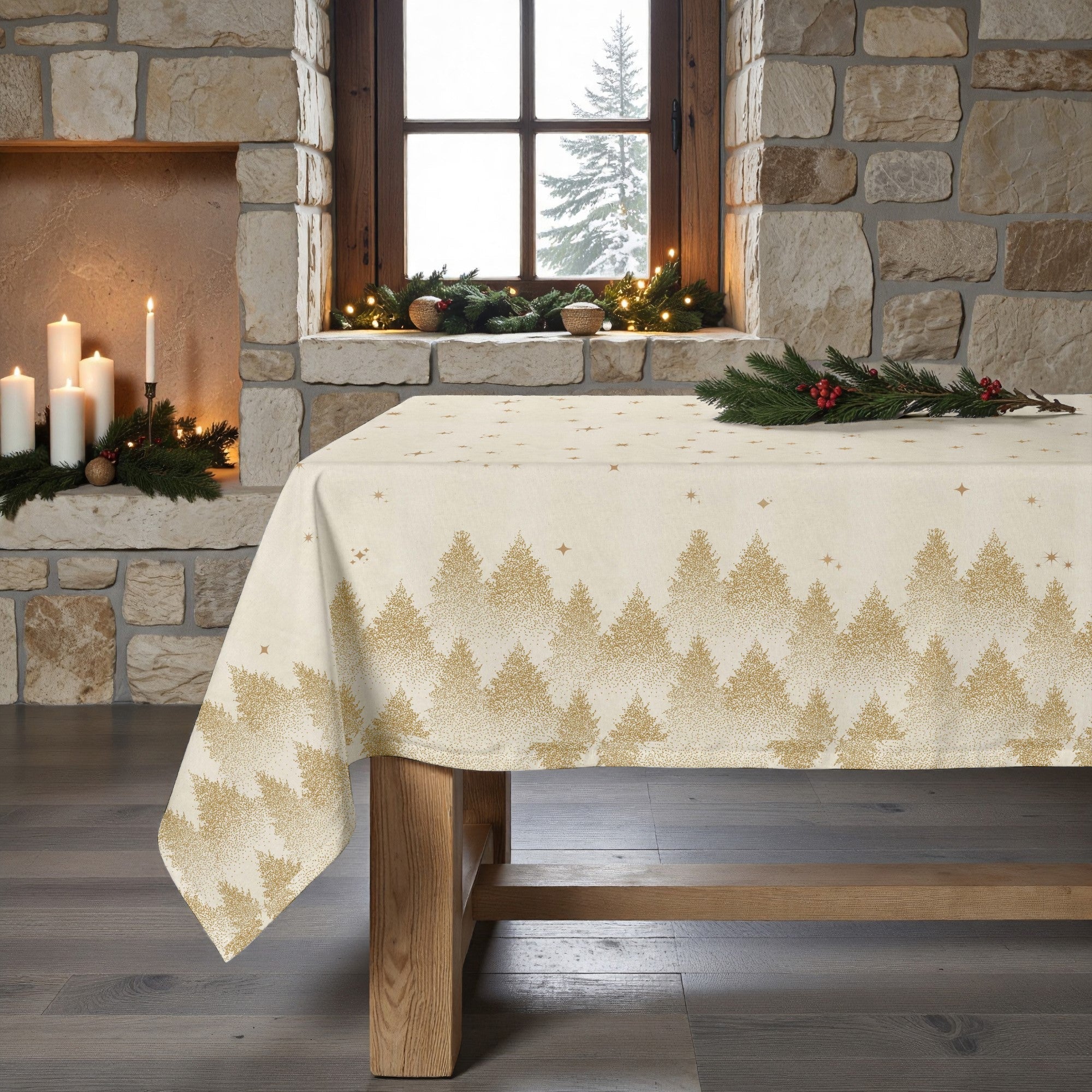 Mantel antimanchas Gold stalit sky 1225