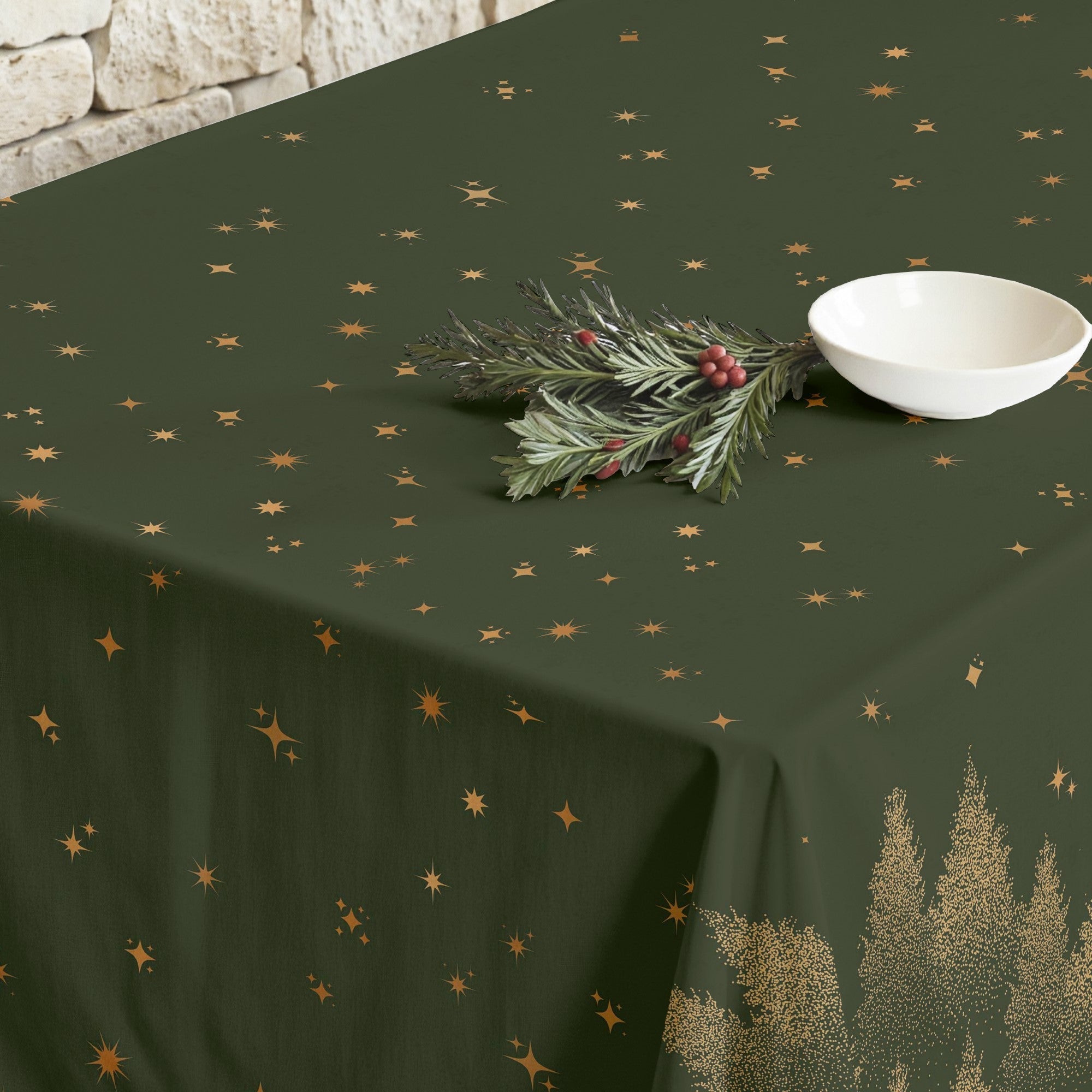 Mantel antimanchas Green stalit sky 1225