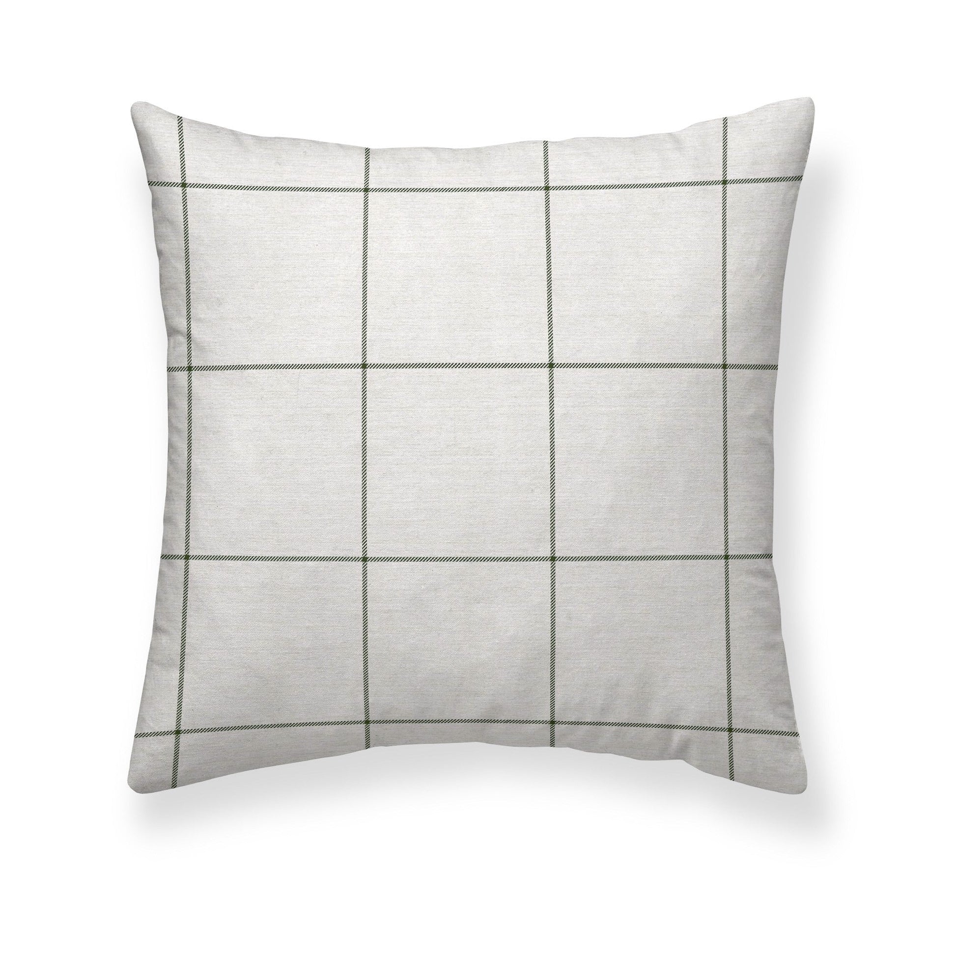 Funda de almohada Green Windowpana