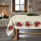 Mantel antimanchas Holiday ponsettia 1225