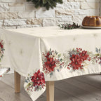 Mantel antimanchas Holiday ponsettia 1225