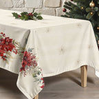 Mantel antimanchas Holiday ponsettia 1225