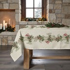 Mantel antimanchas Holly garland 1225