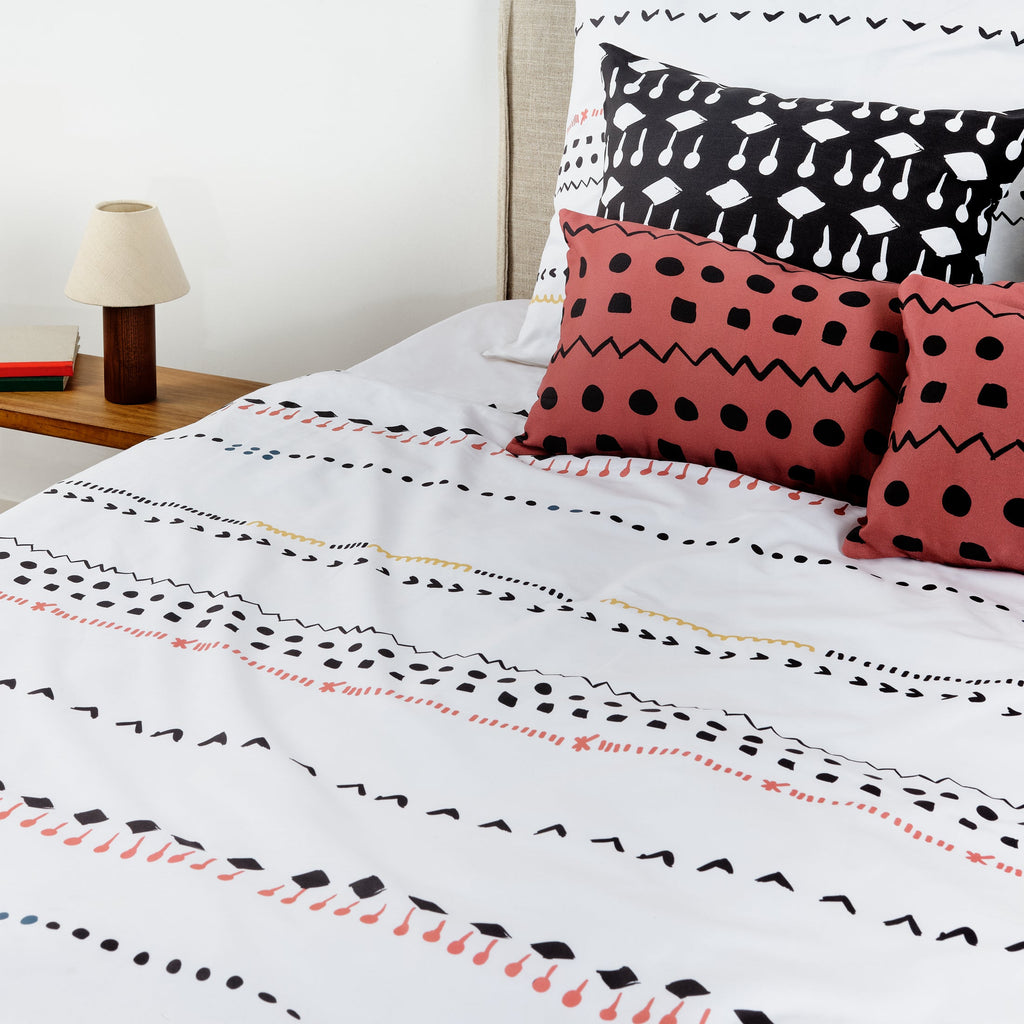 Duvet cover with bottle neck 100% cotton Kiel