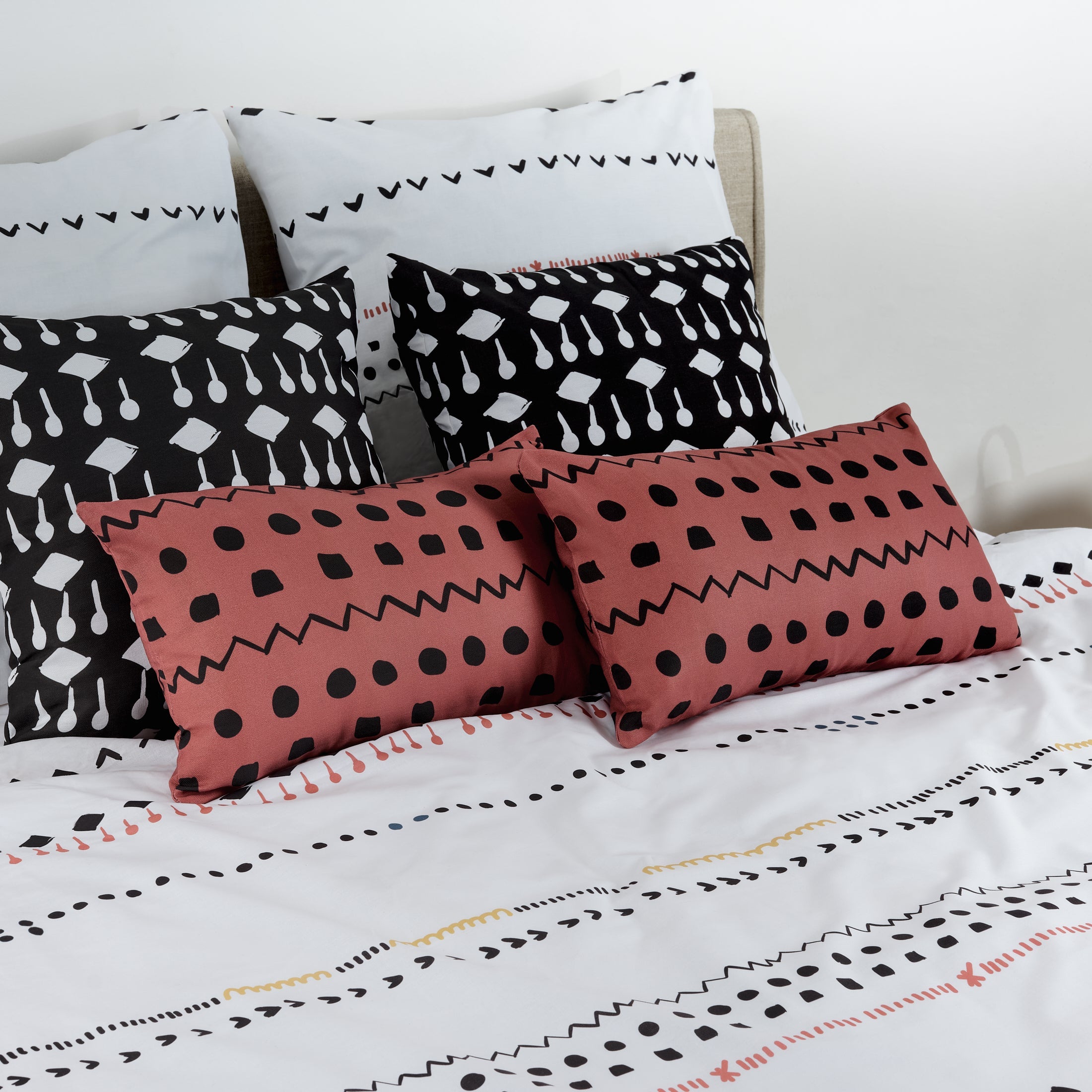 Duvet cover with bottle neck 100% cotton Kiel