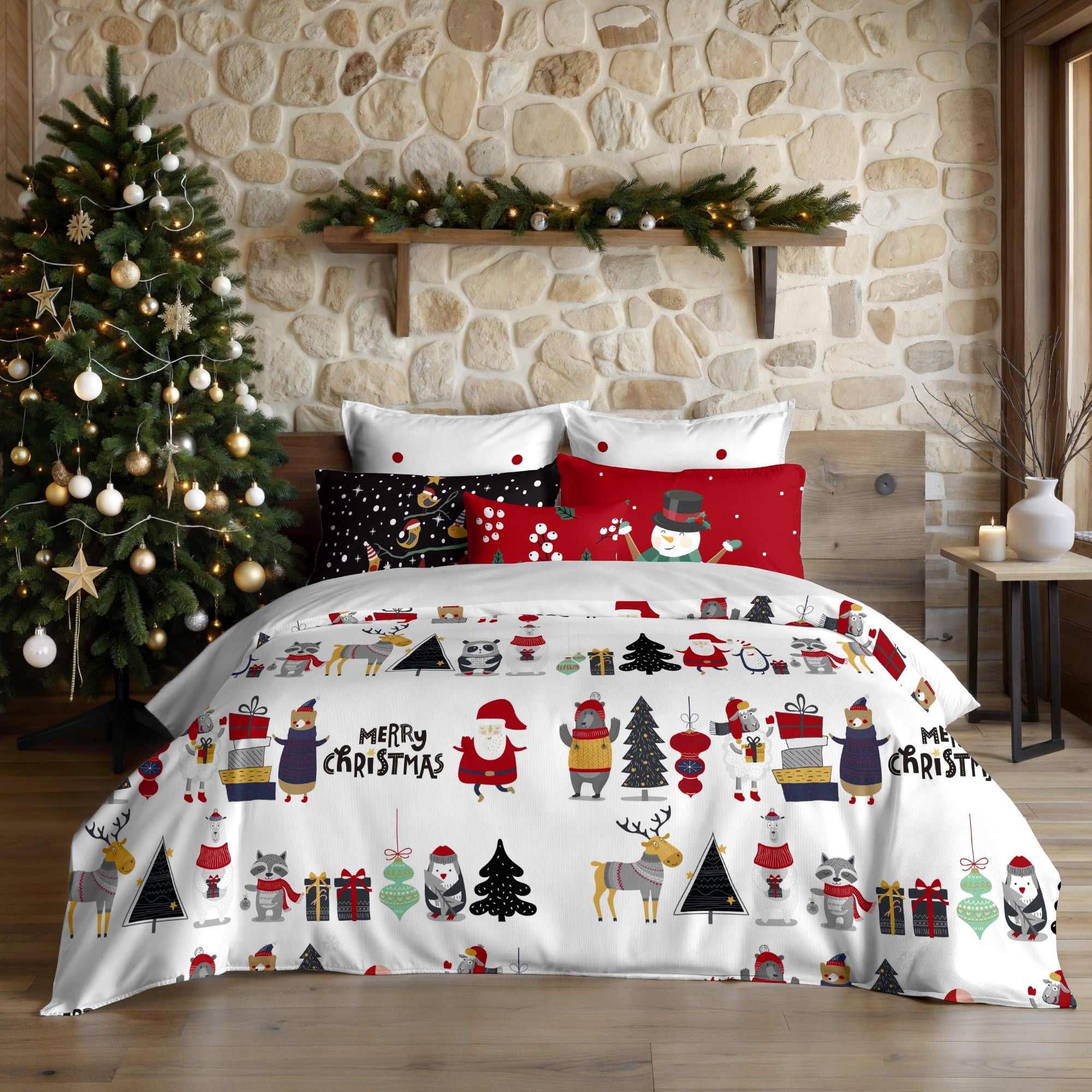 Funda nórdica con clicks 100% algodón Laponia 17