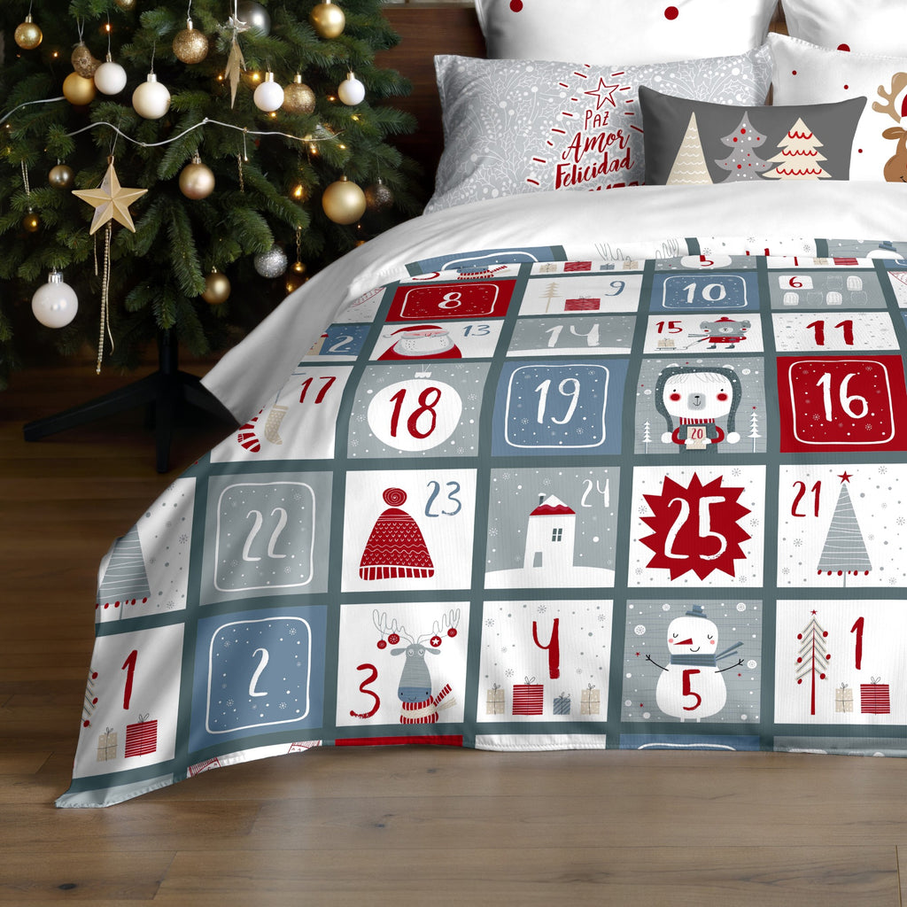 Housse de couette à clics 100% coton Laponia 3