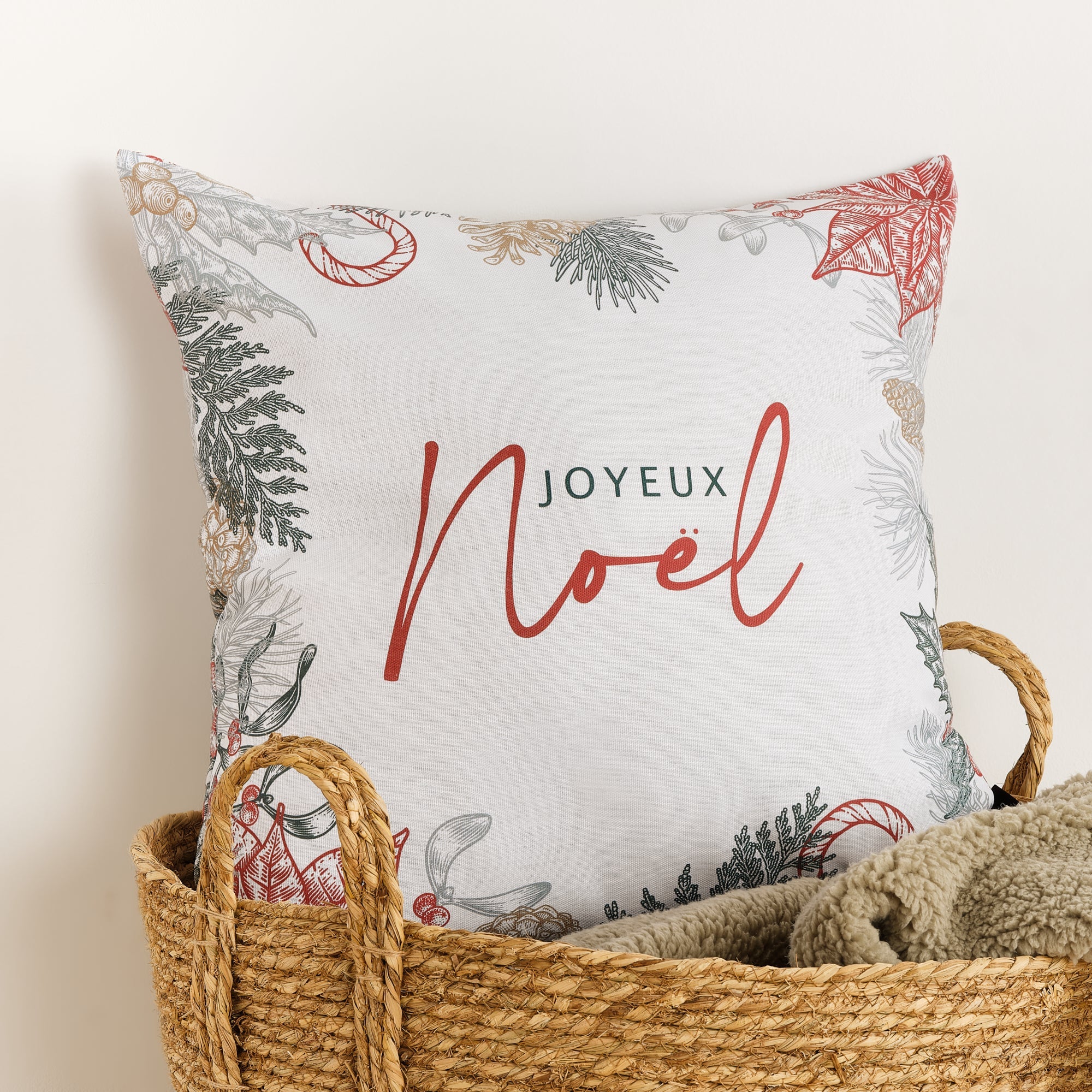 Cushion cover 100% cotton Laponia 41 Français 50x50 cm