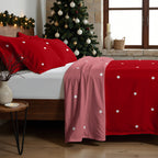 100% Cotton Lapland Sheet Set 47 Red