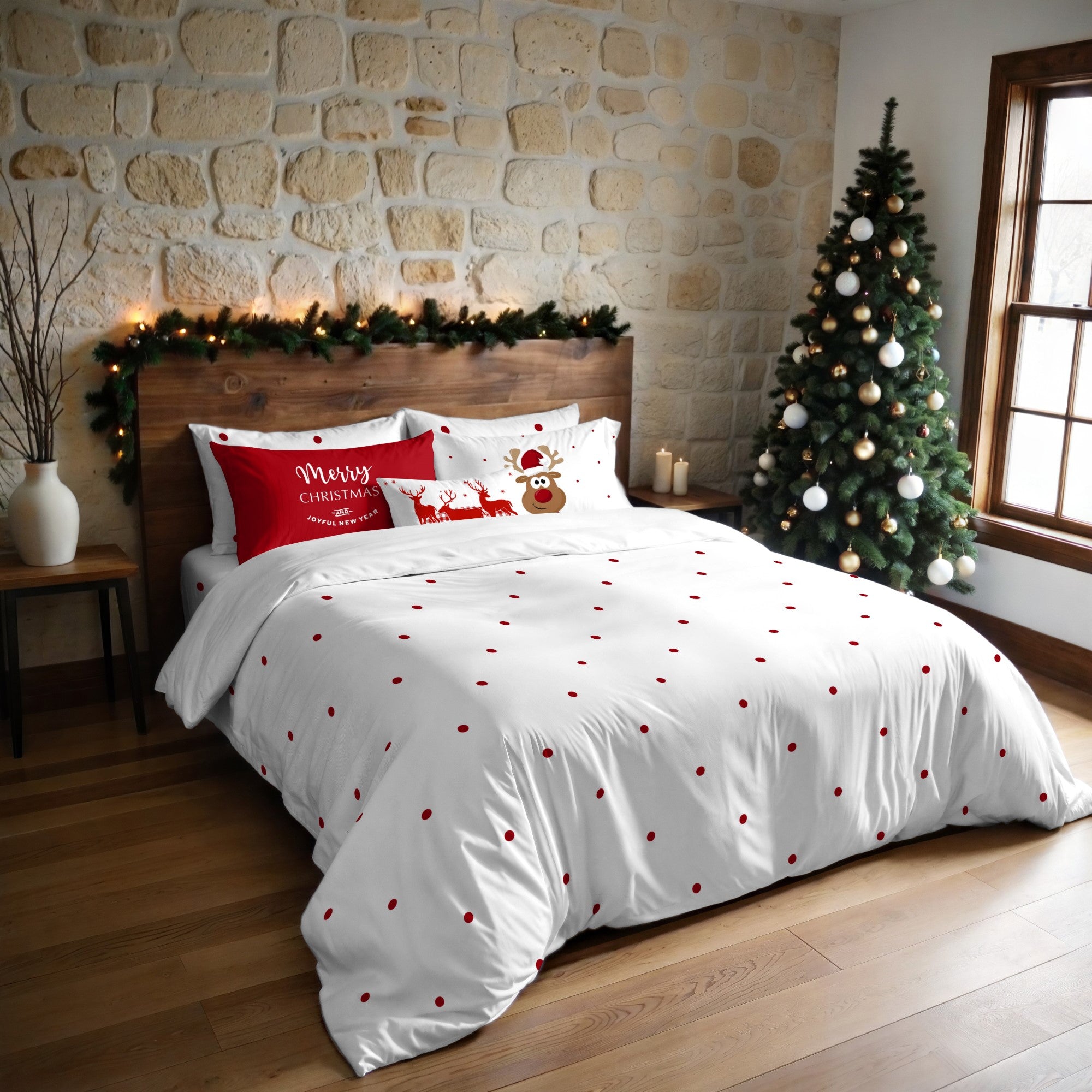 Housse de couette à clics 100% coton Laponia 47