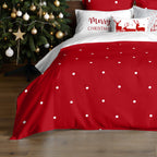 Funda nórdica con clicks 100% algodón Laponia 47 rojo