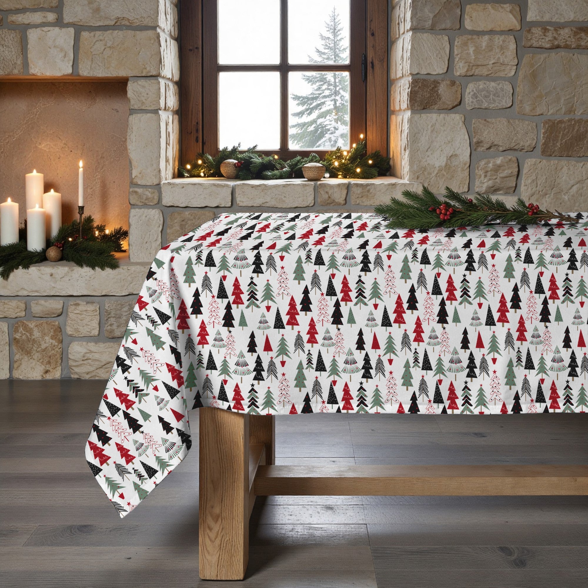 Christmas Lapland stain-resistant tablecloth 50-100