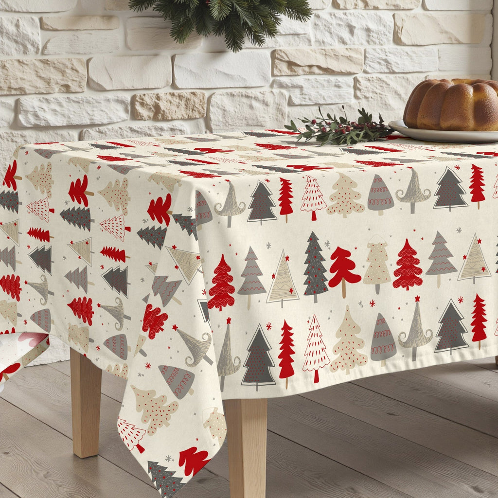 Mantel antimanchas Christmas Laponia 52-100