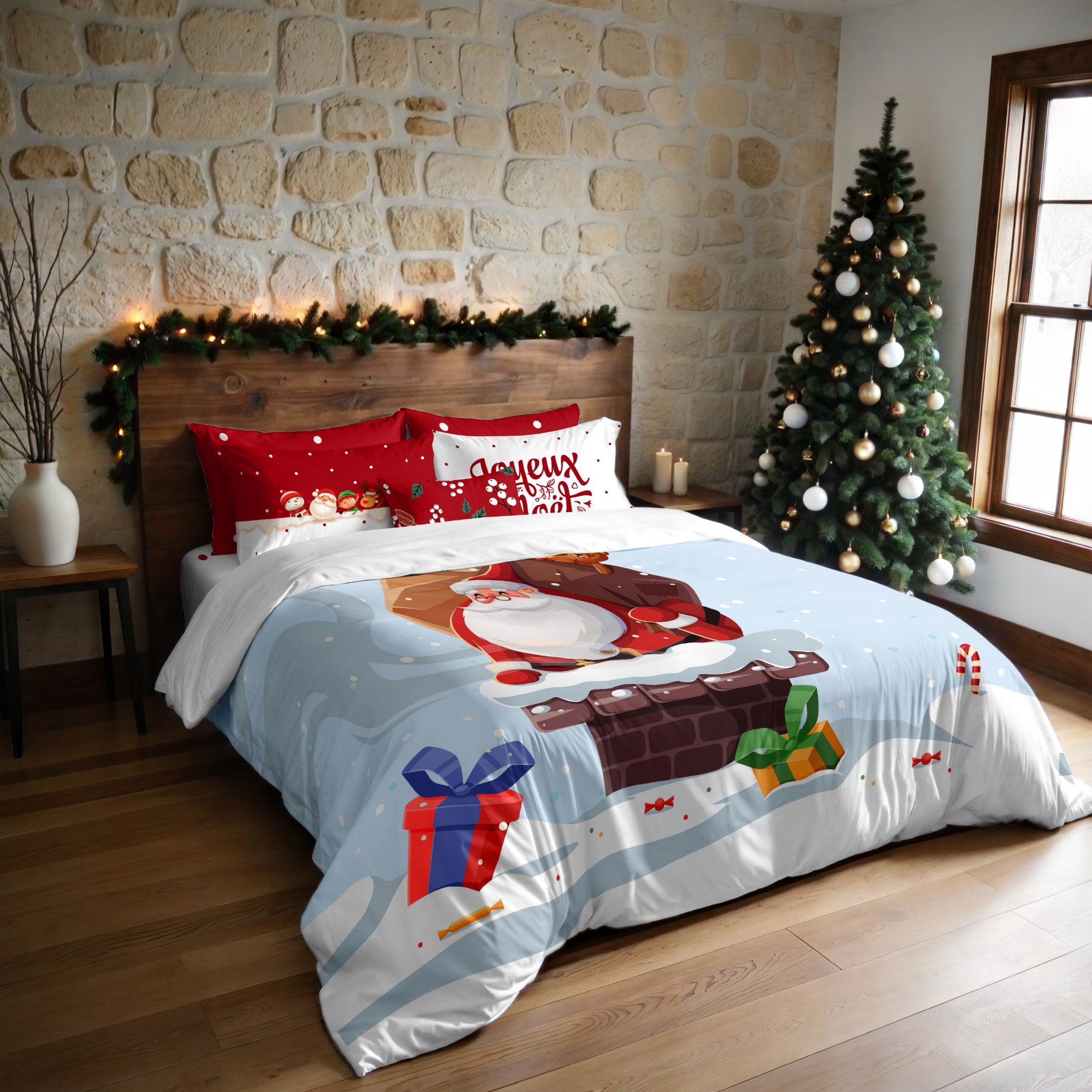 Housse de couette à clics 100% coton Laponia 53