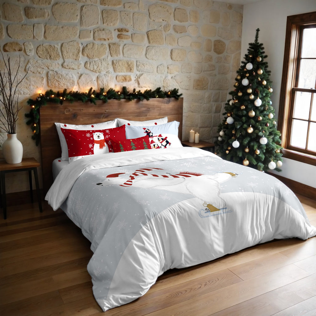 Housse de couette à clics 100% coton Laponia 55