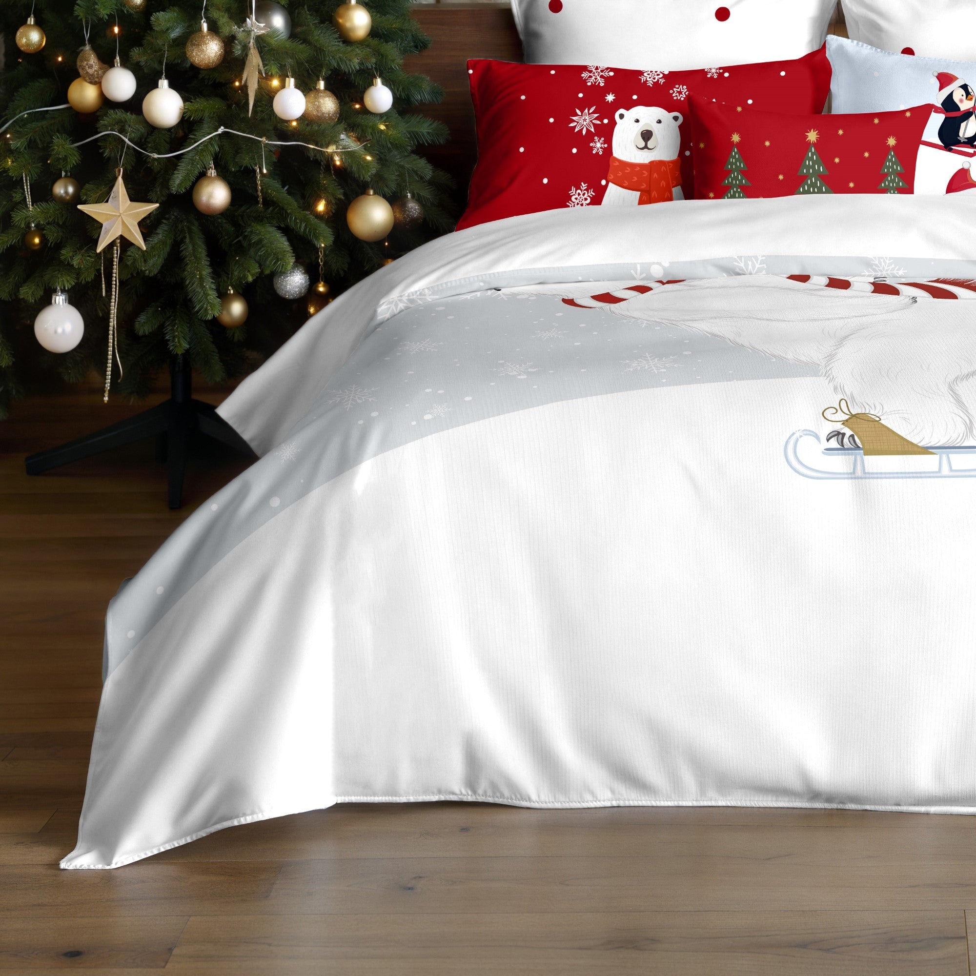 Housse de couette à clics 100% coton Laponia 55