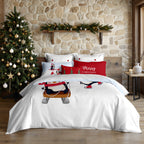 Housse de couette à clics 100% coton Laponia 56