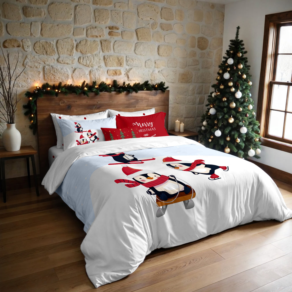 Housse de couette à clics 100% coton Laponia 56