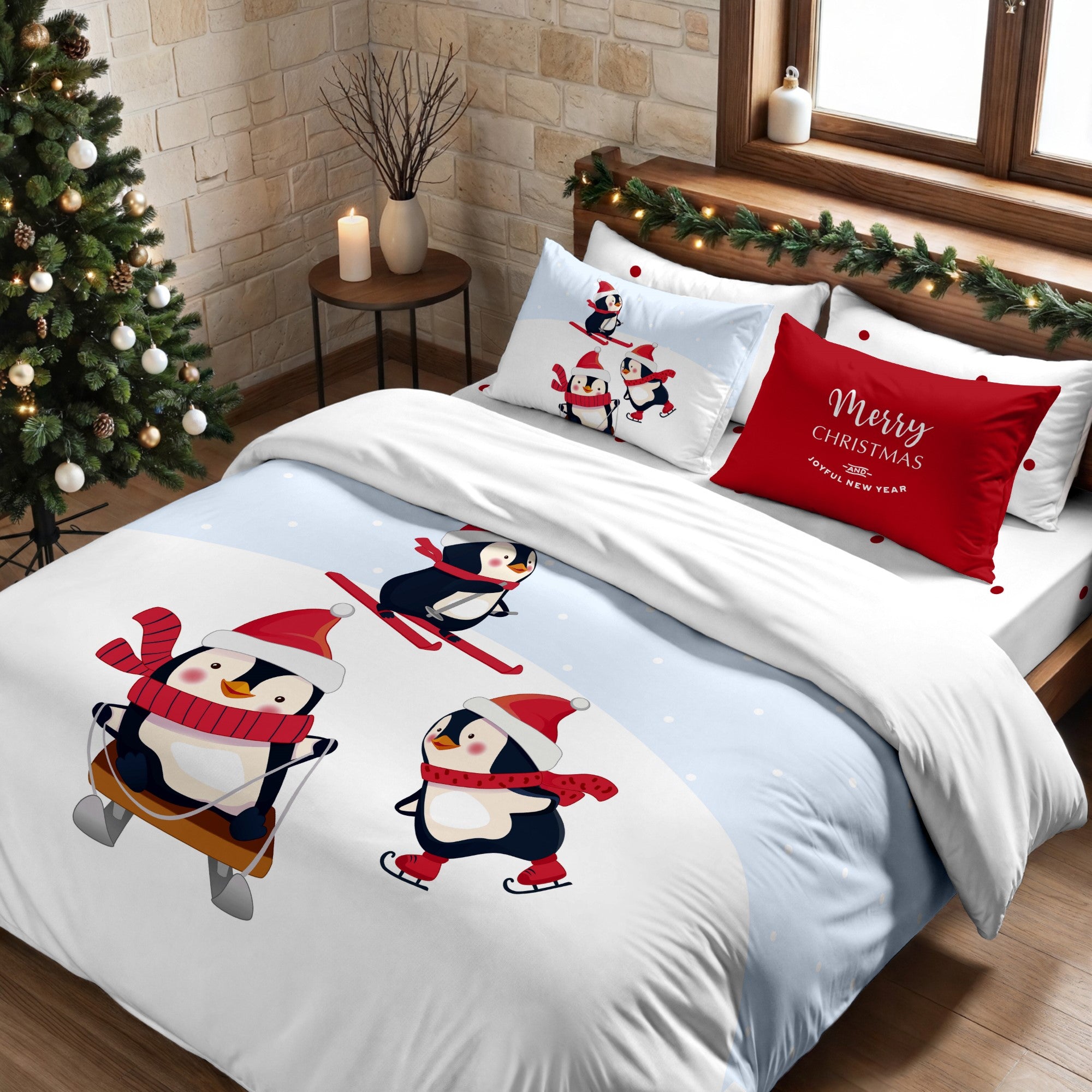 Housse de couette à clics 100% coton Laponia 56