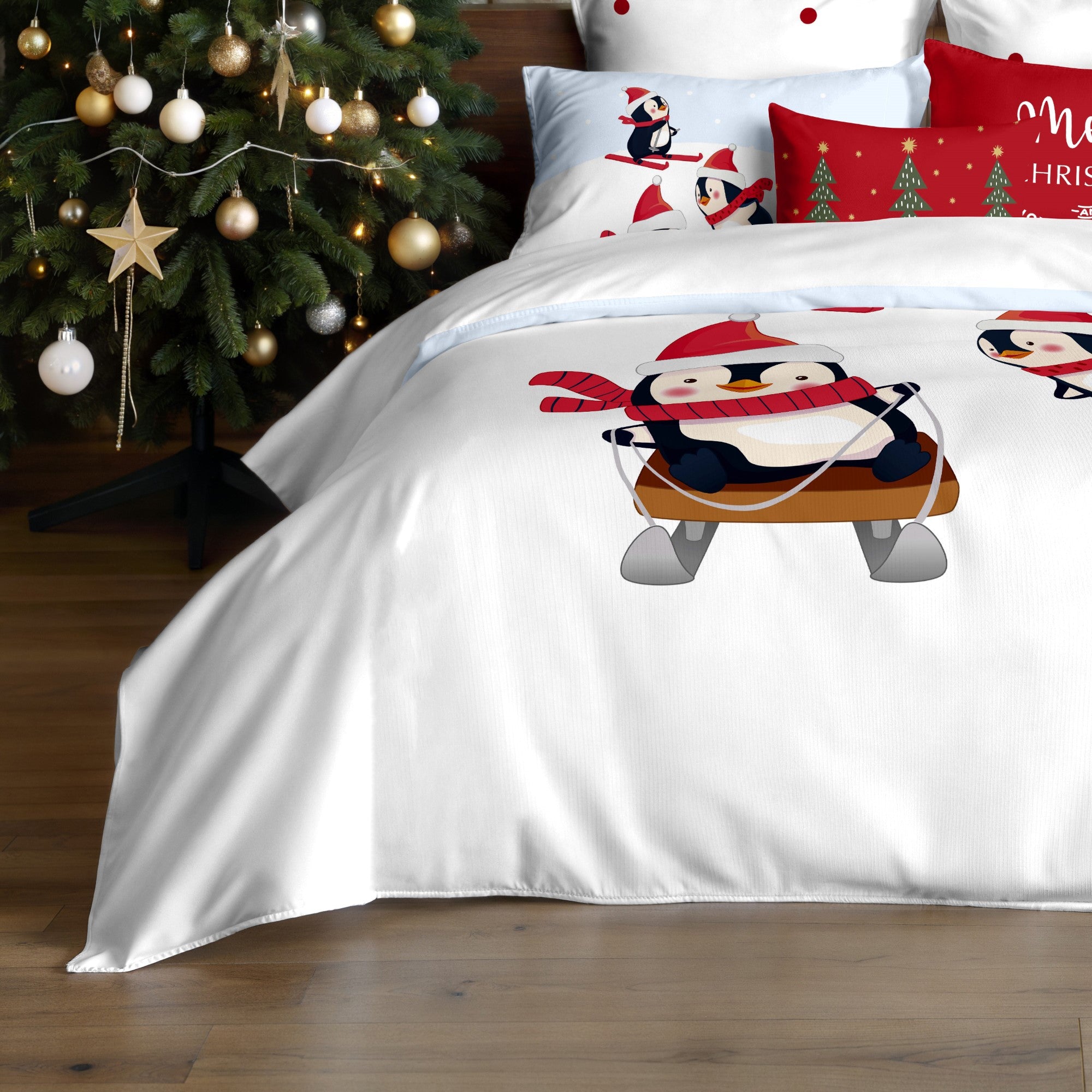 Housse de couette à clics 100% coton Laponia 56