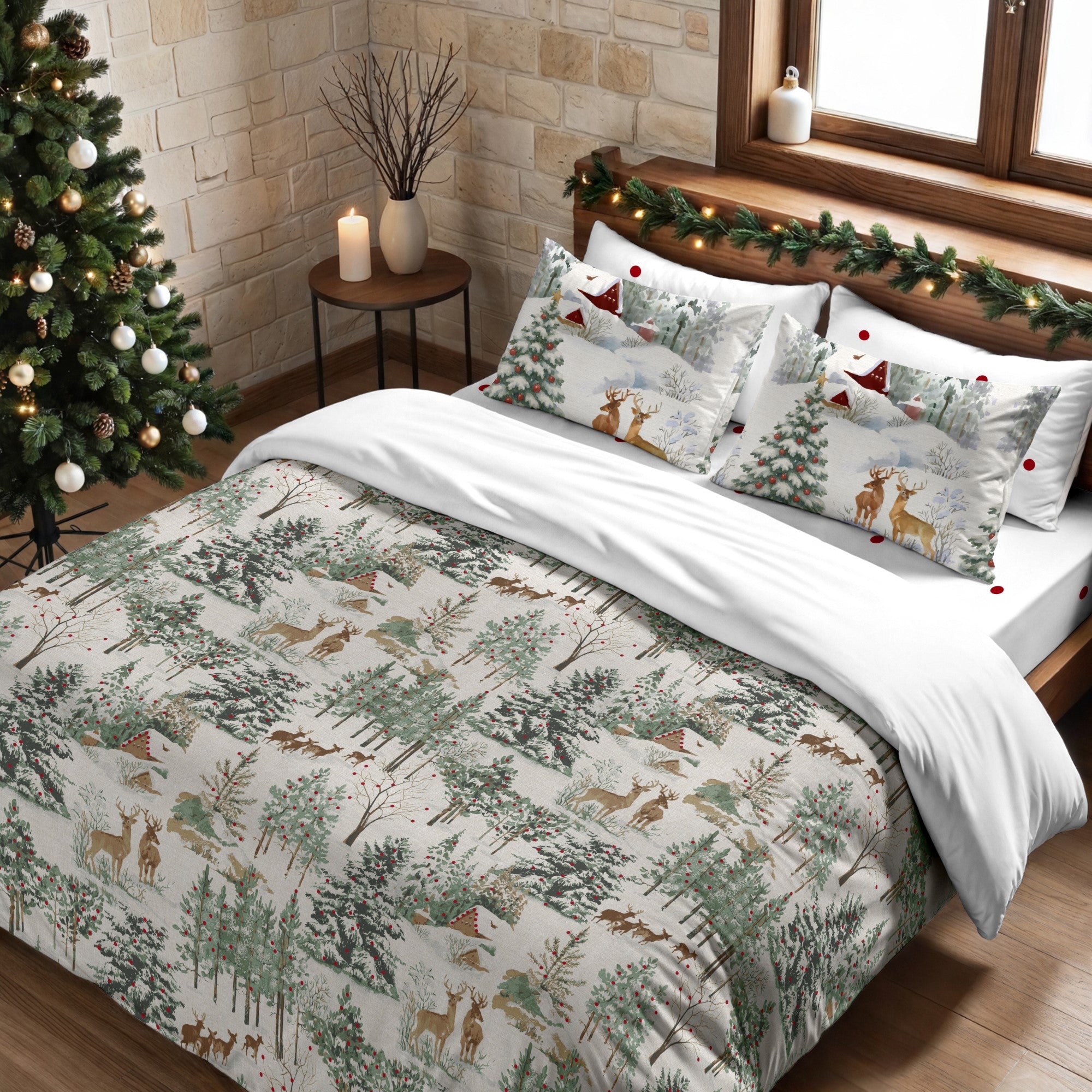 Housse de couette à clics 100% coton Laponia 57