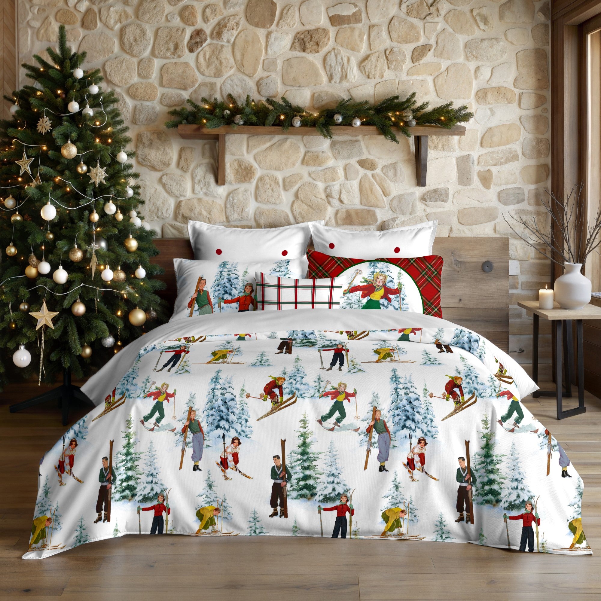 Housse de couette à clics 100% coton Laponia 58