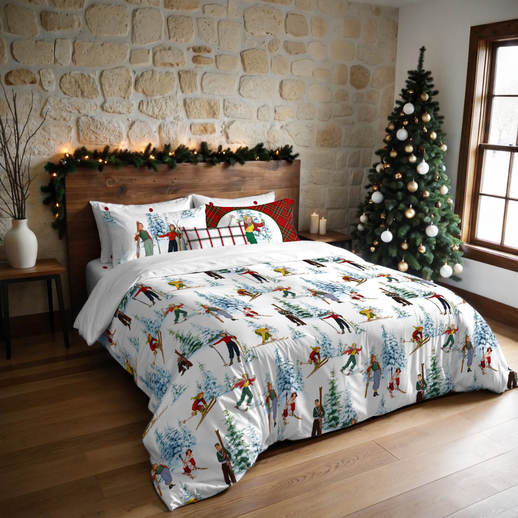 Housse de couette à clics 100% coton Laponia 58