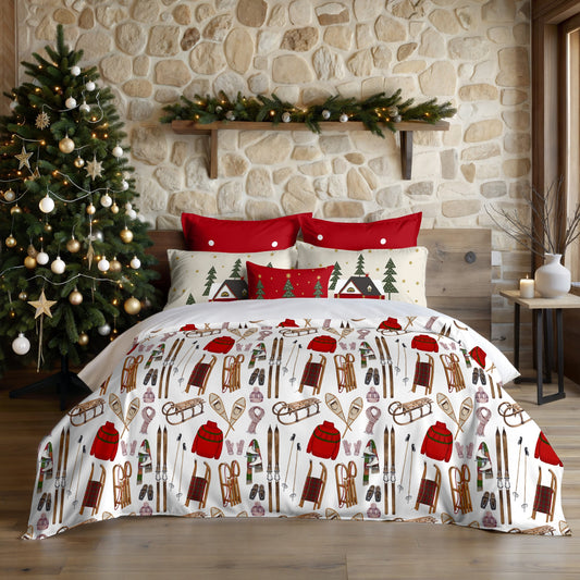 Housse de couette à clics 100% coton Laponia 59