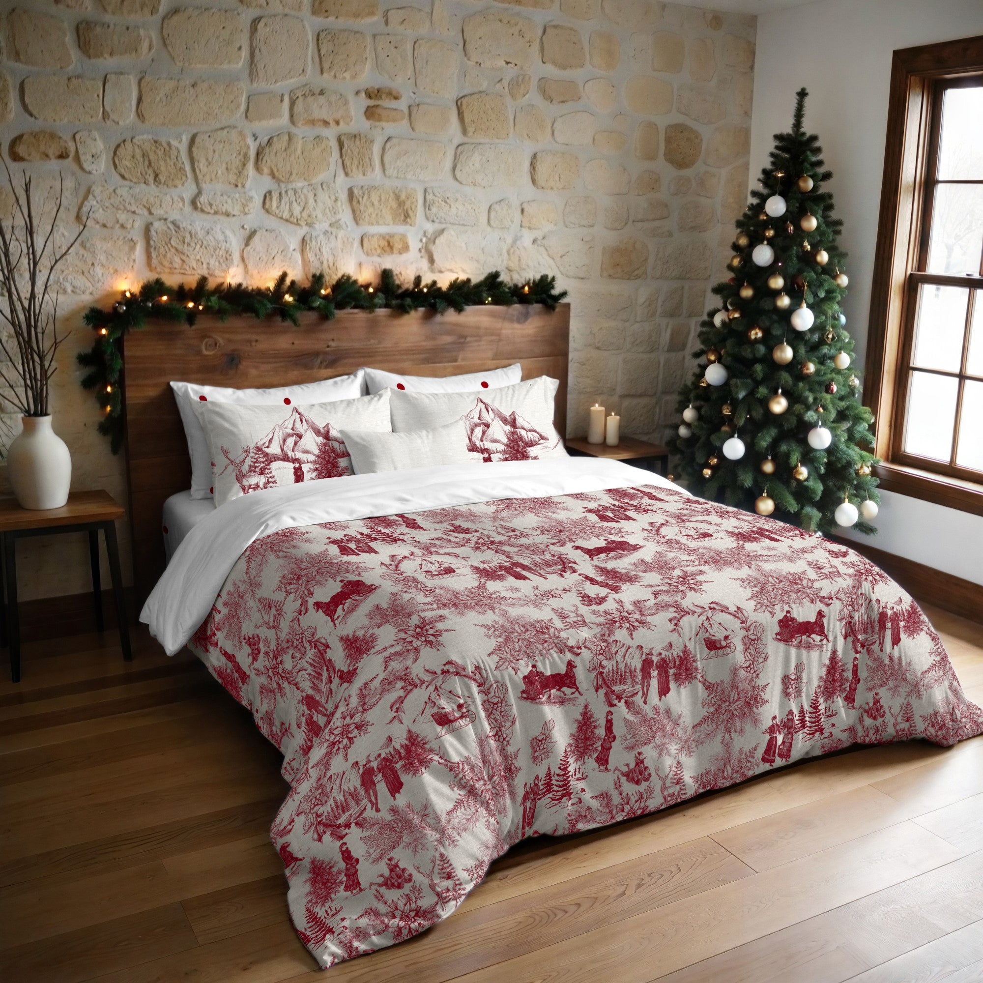 Housse de couette à clics 100% coton Laponia 60