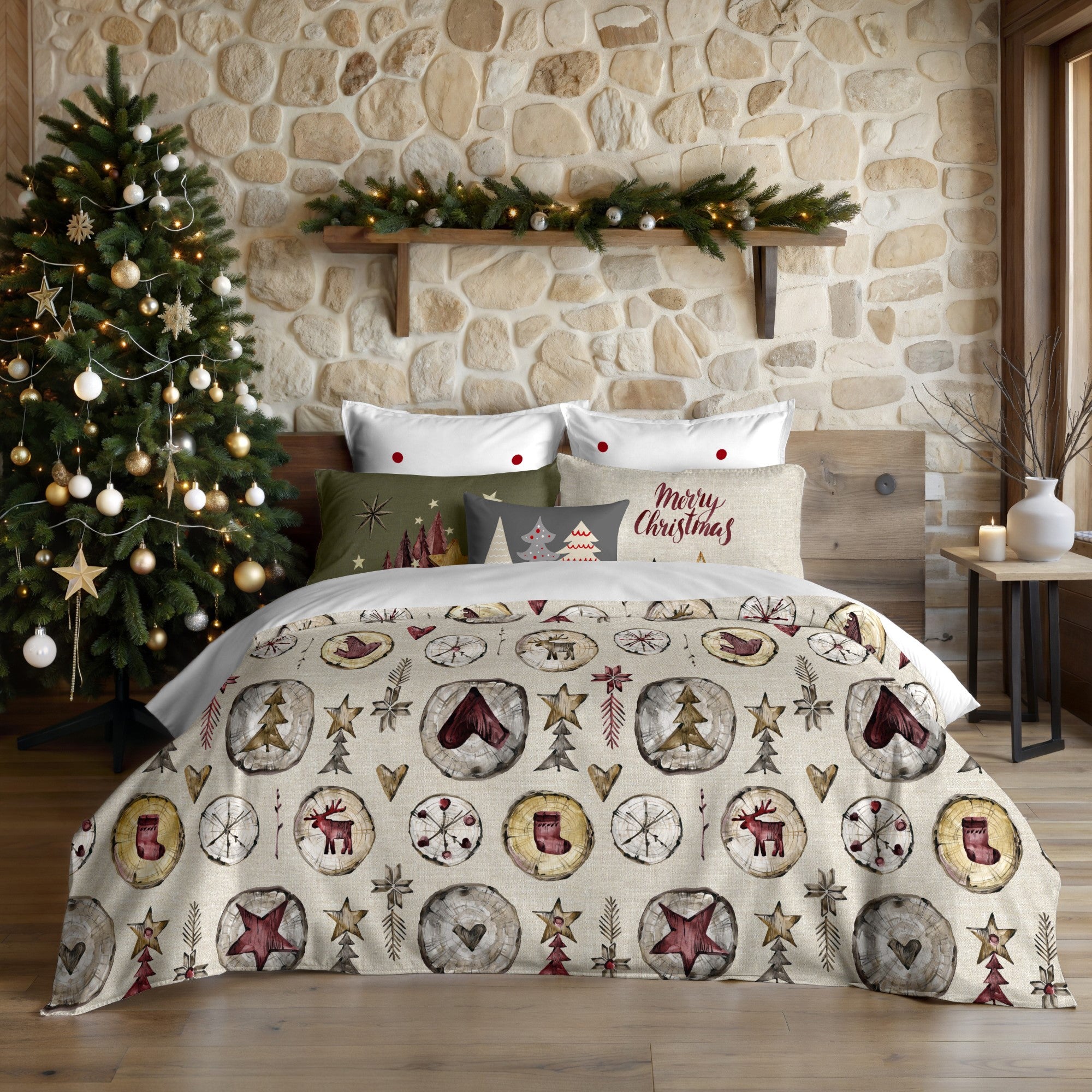 Housse de couette à clics 100% coton Laponia 61