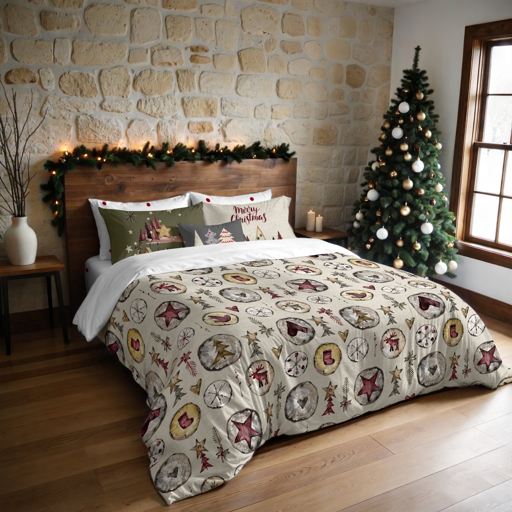 Housse de couette à clics 100% coton Laponia 61