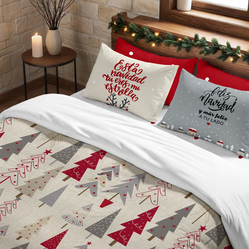 Housse de couette à clics 100% coton Laponia 6