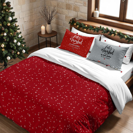 Housse de couette à clics 100% coton Laponia 9
