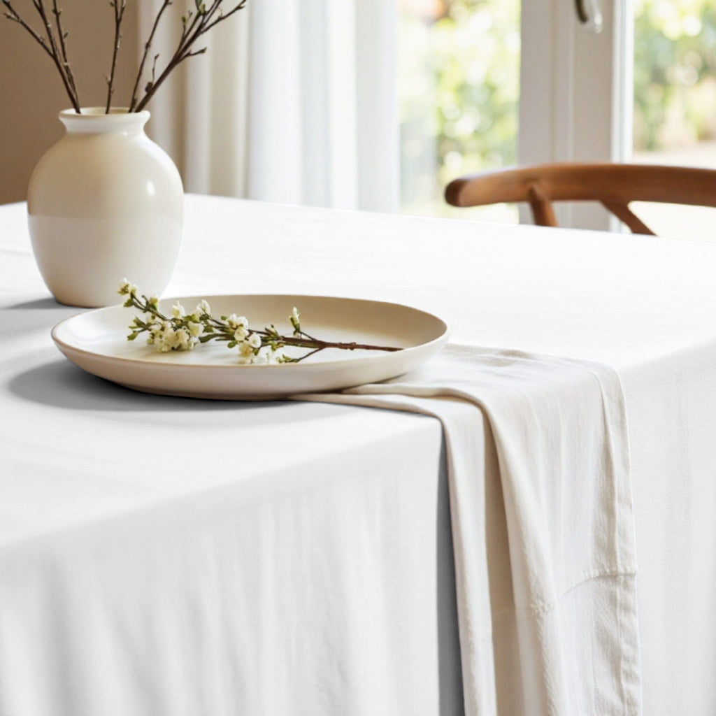 Nappe antitache blanche unie 103