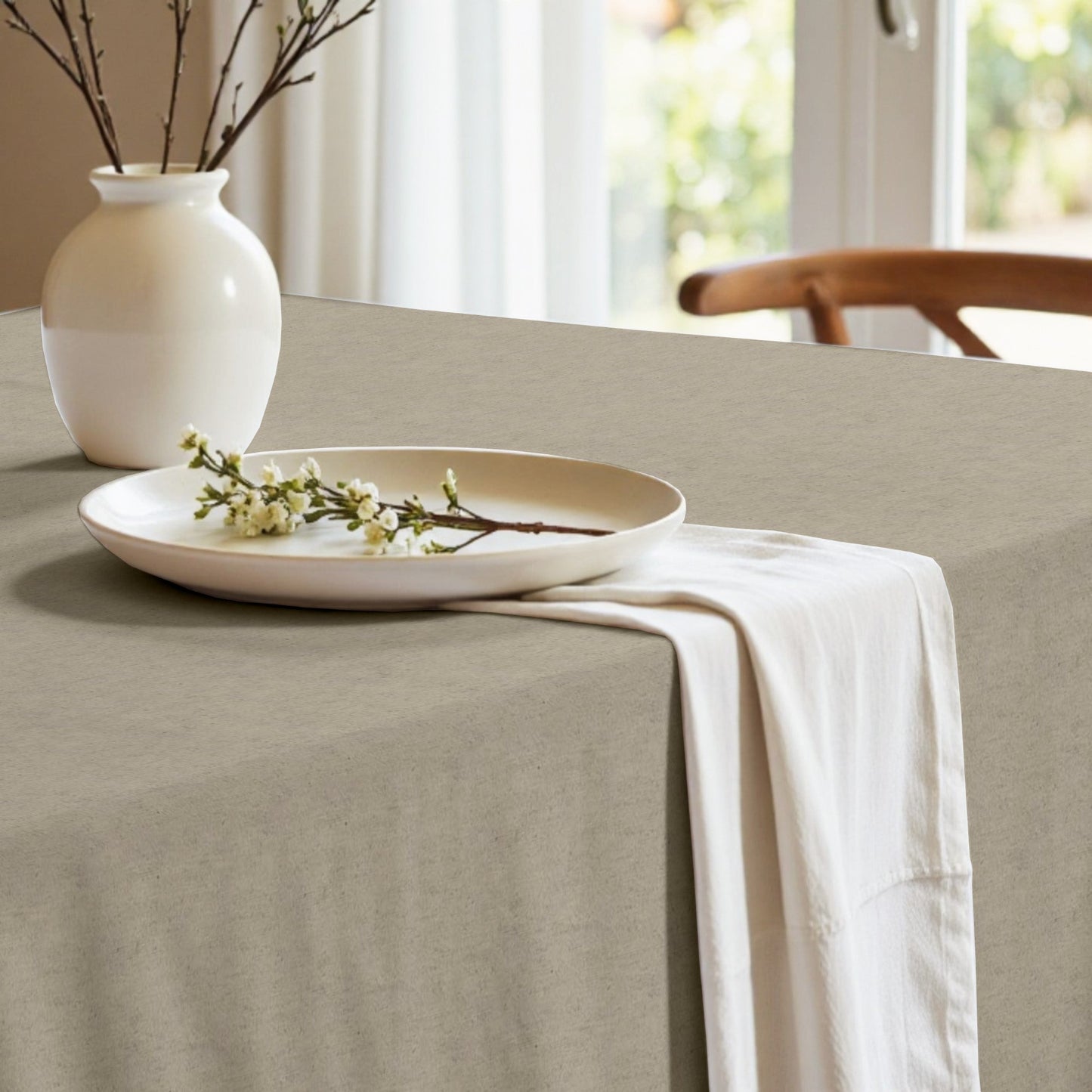 Mantel antimanchas Liso Natural 157
