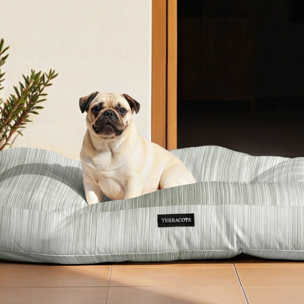 Cama para mascotas gruesa y acolchada antimanchas Lluc Verde