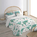 Nordic set 100% cotton World Map Blue